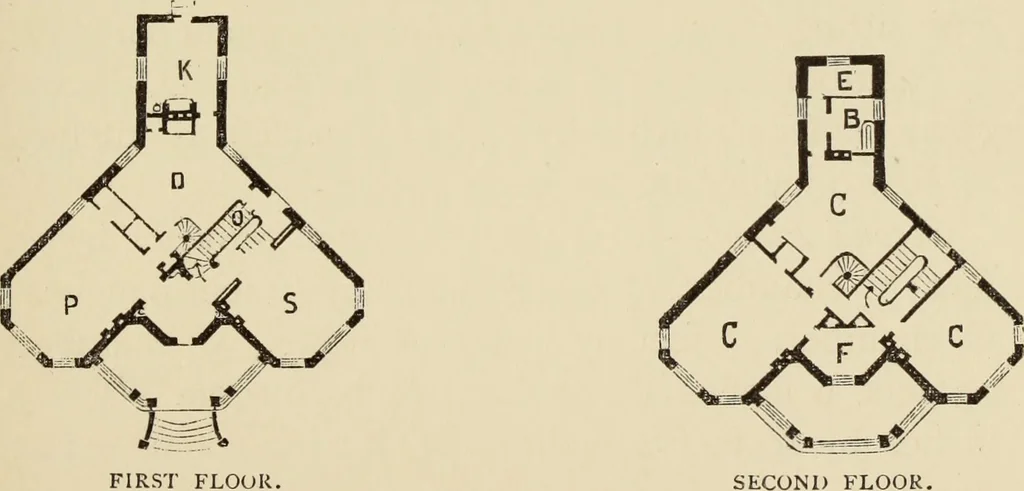 An illustration from Hobbs's architecture: containing designs and ground plans for villas, cottages and other edifices, both suburban and rural, adapted to the United States. With rules for criticism, and introduction, 1876, leaf 194