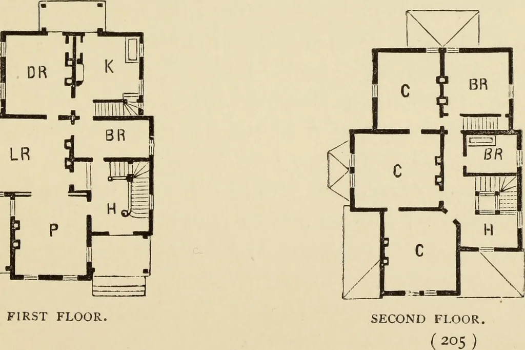 An illustration from Hobbs's architecture: containing designs and ground plans for villas, cottages and other edifices, both suburban and rural, adapted to the United States. With rules for criticism, and introduction, 1876, leaf 210