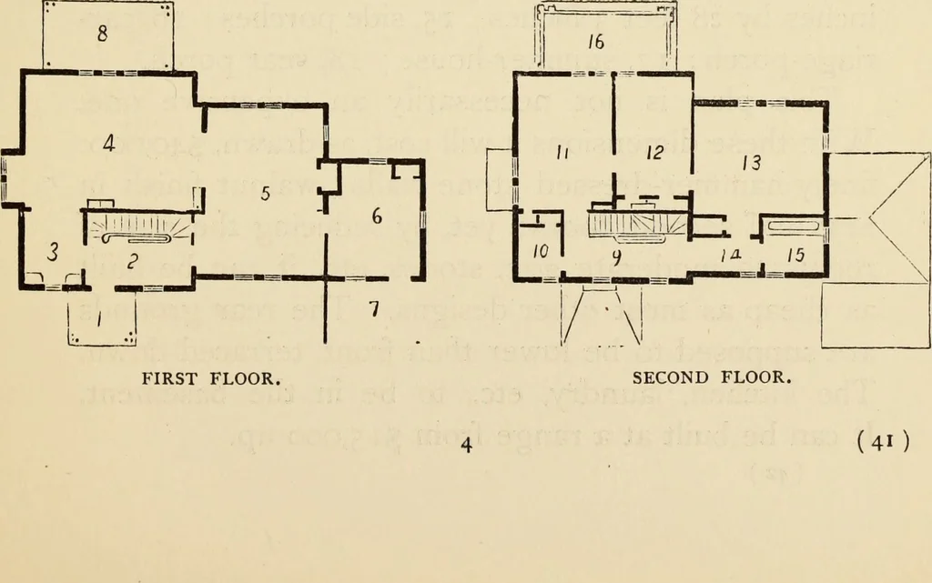 An illustration from Hobbs's architecture: containing designs and ground plans for villas, cottages and other edifices, both suburban and rural, adapted to the United States. With rules for criticism, and introduction, 1876, leaf 46
