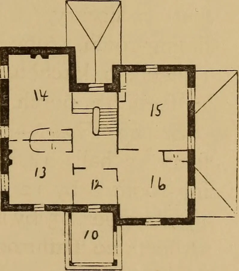 An illustration from Hobbs's architecture: containing designs and ground plans for villas, cottages and other edifices, both suburban and rural, adapted to the United States. With rules for criticism, and introduction, 1876, leaf 152