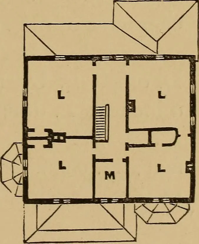 An illustration from Hobbs's architecture: containing designs and ground plans for villas, cottages and other edifices, both suburban and rural, adapted to the United States. With rules for criticism, and introduction, 1876, leaf 260