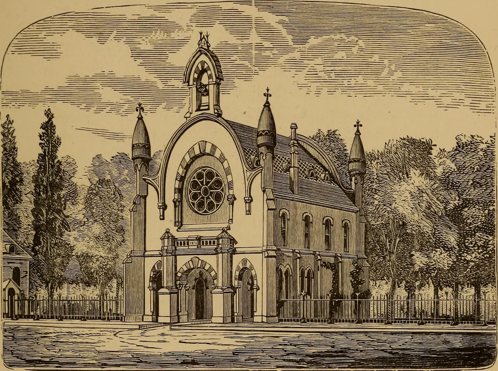 An illustration from Hobbs's architecture: containing designs and ground plans for villas, cottages and other edifices, both suburban and rural, adapted to the United States. With rules for criticism, and introduction, 1876, leaf 272