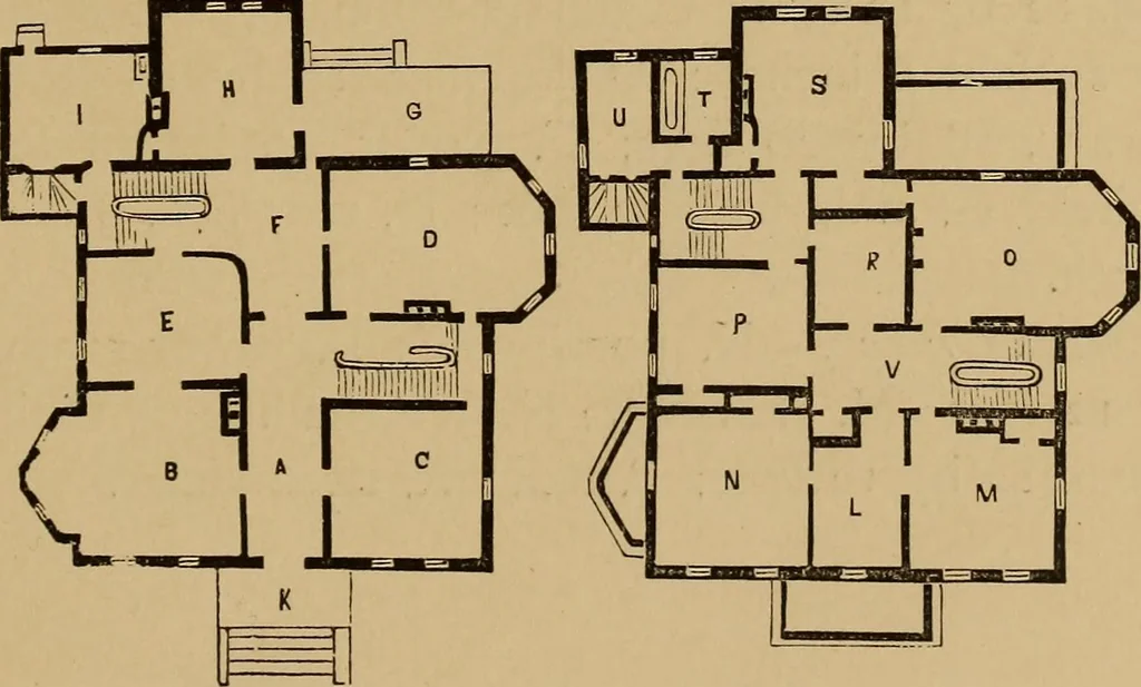 An illustration from Hobbs's architecture: containing designs and ground plans for villas, cottages and other edifices, both suburban and rural, adapted to the United States. With rules for criticism, and introduction, 1876, leaf 44