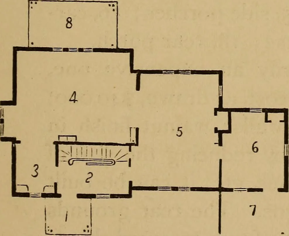 An illustration from Hobbs's architecture: containing designs and ground plans for villas, cottages and other edifices, both suburban and rural, adapted to the United States. With rules for criticism, and introduction, 1876, leaf 50