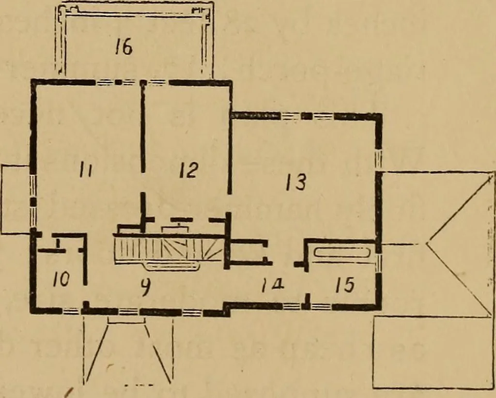 An illustration from Hobbs's architecture: containing designs and ground plans for villas, cottages and other edifices, both suburban and rural, adapted to the United States. With rules for criticism, and introduction, 1876, leaf 50