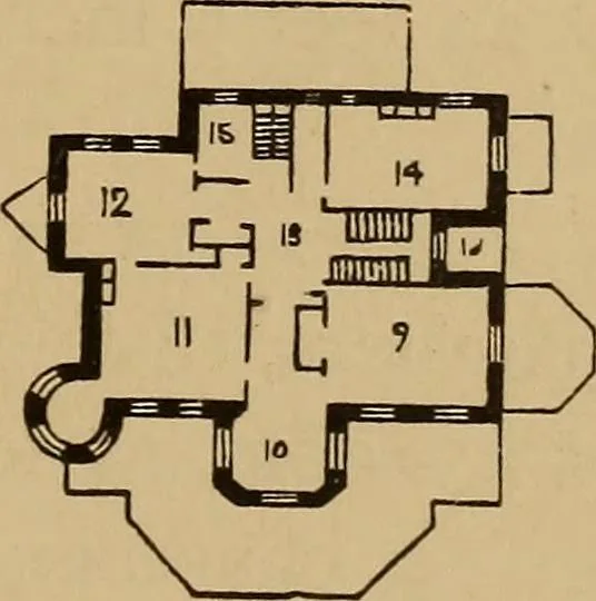 An illustration from Hobbs's architecture: containing designs and ground plans for villas, cottages and other edifices, both suburban and rural, adapted to the United States. With rules for criticism, and introduction, 1876, leaf 68