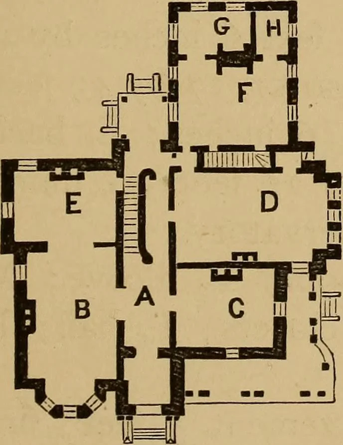 An illustration from Hobbs's architecture: containing designs and ground plans for villas, cottages and other edifices, both suburban and rural, adapted to the United States. With rules for criticism, and introduction, 1876, leaf 76