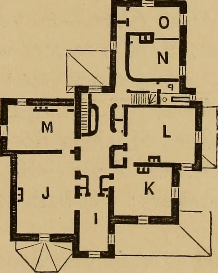 An illustration from Hobbs's architecture: containing designs and ground plans for villas, cottages and other edifices, both suburban and rural, adapted to the United States. With rules for criticism, and introduction, 1876, leaf 76