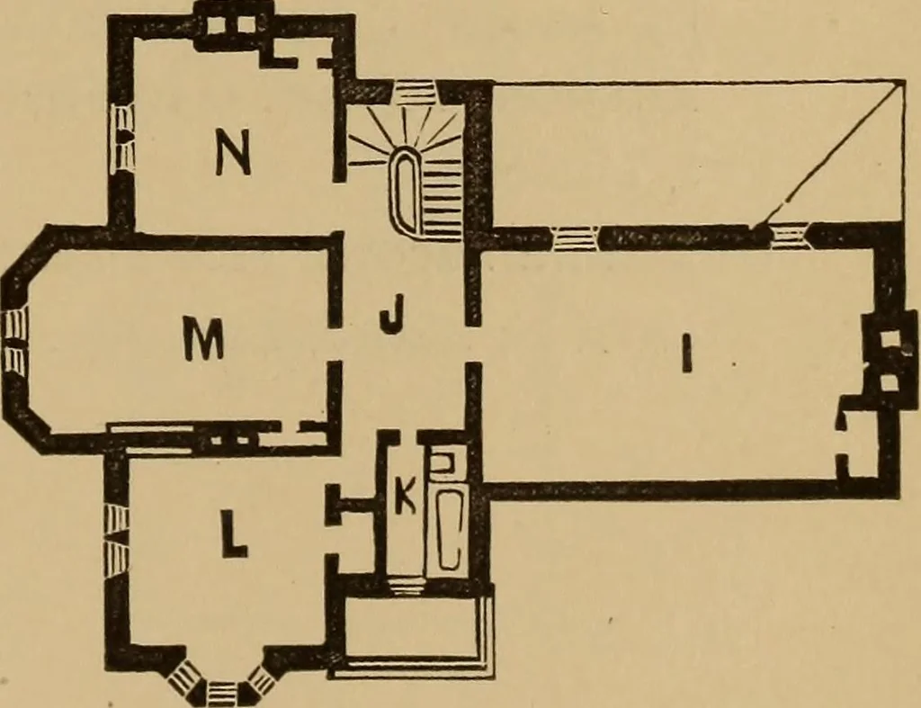 An illustration from Hobbs's architecture: containing designs and ground plans for villas, cottages and other edifices, both suburban and rural, adapted to the United States. With rules for criticism, and introduction, 1876, leaf 96
