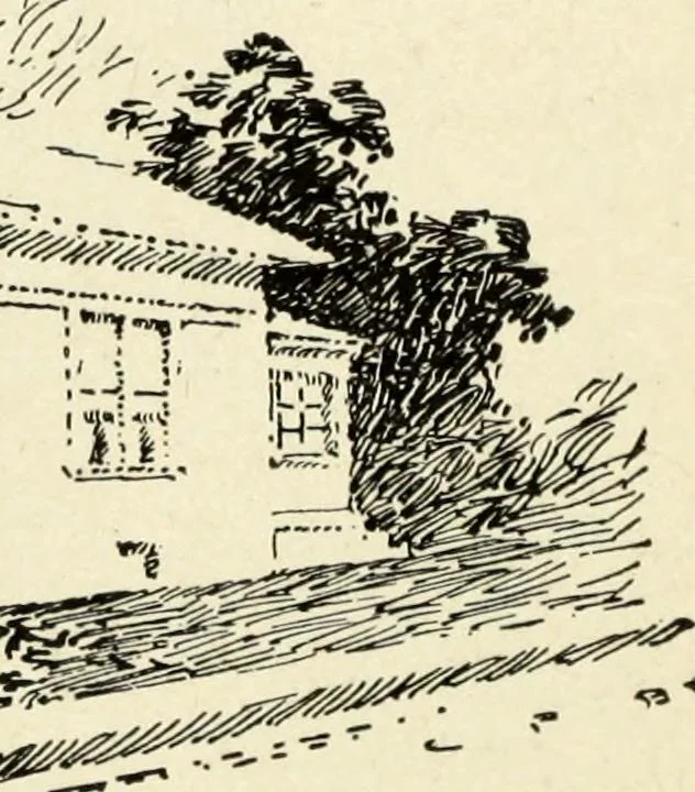 An illustration from Hodgson's low cost American homes; perspective views and floor plans of one hundred low and medium priced houses, 1905, leaf 145
