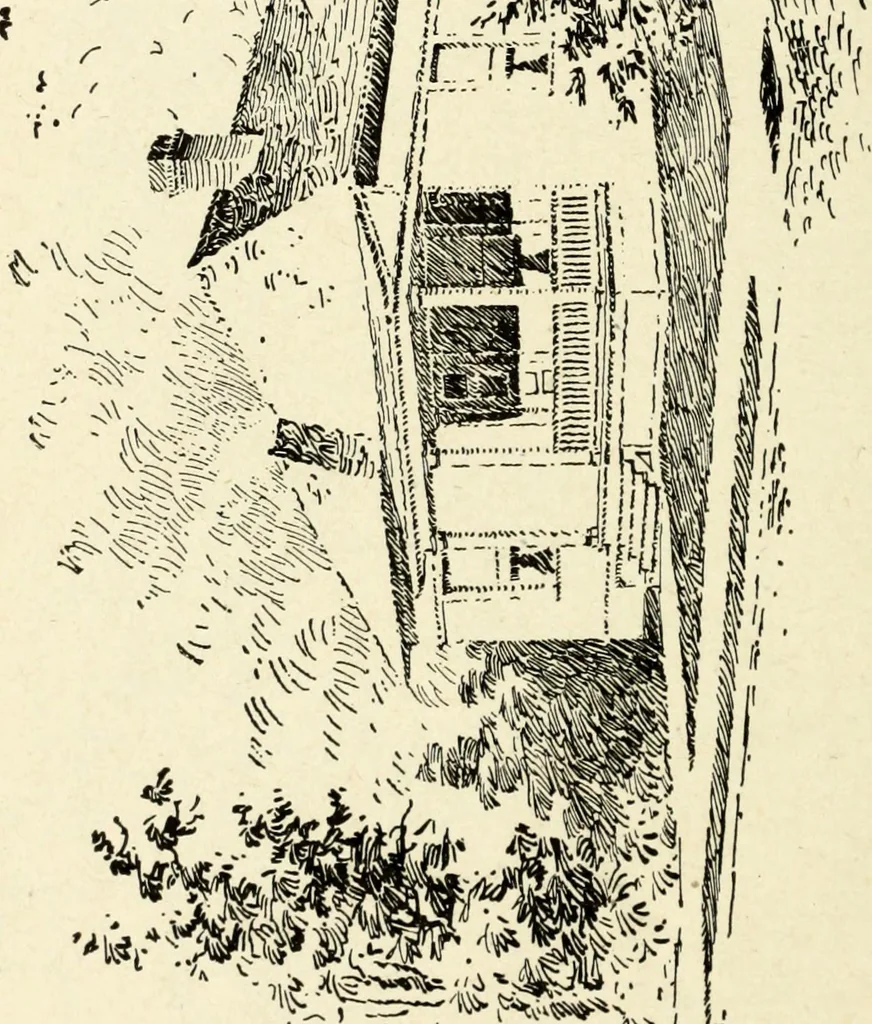 An illustration from Hodgson's low cost American homes; perspective views and floor plans of one hundred low and medium priced houses, 1905, leaf 145