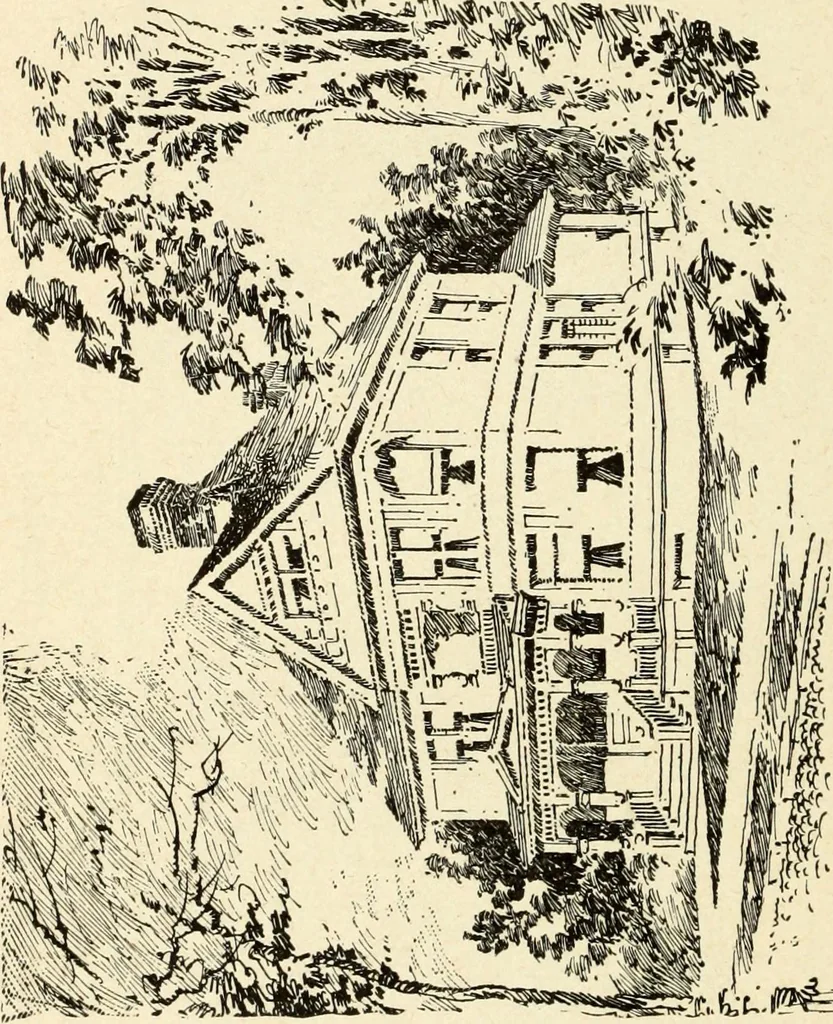An illustration from Hodgson's low cost American homes; perspective views and floor plans of one hundred low and medium priced houses, 1905, leaf 223