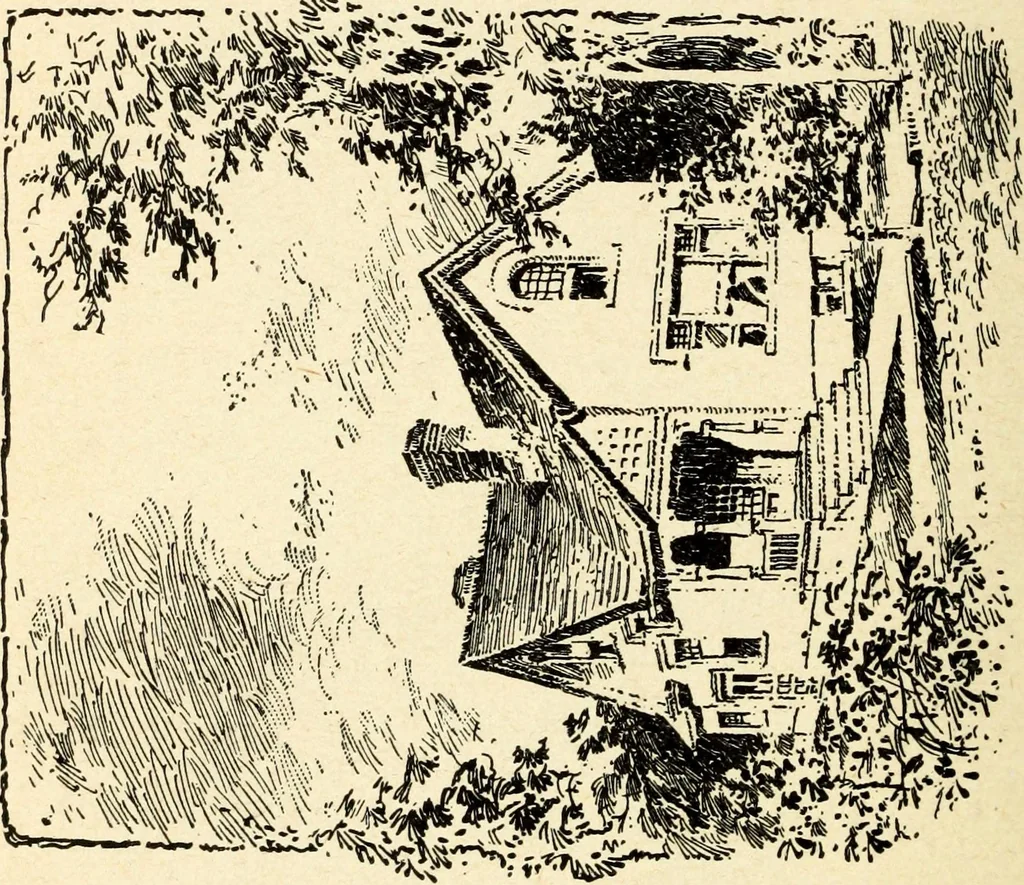 An illustration from Hodgson's low cost American homes; perspective views and floor plans of one hundred low and medium priced houses, 1905, leaf 225
