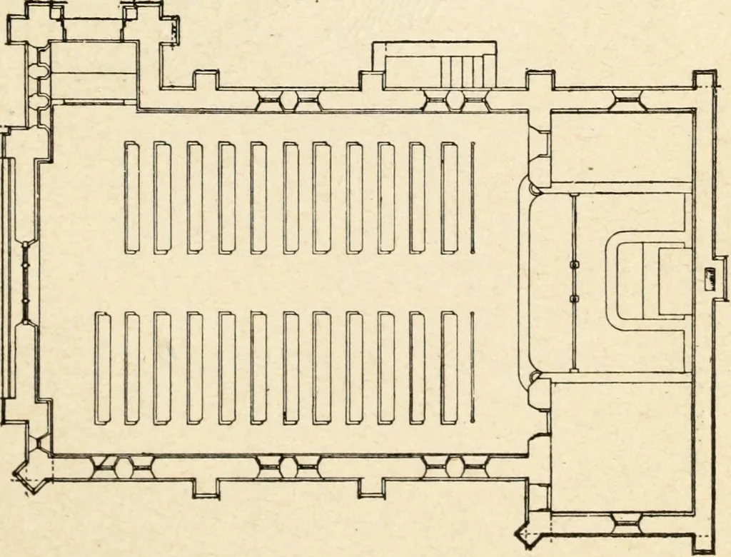 An illustration from Hodgson's low cost American homes; perspective views and floor plans of one hundred low and medium priced houses, 1905, leaf 242