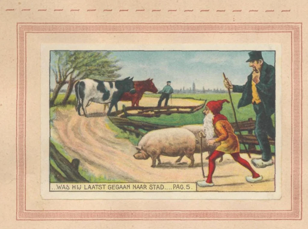 An illustration from Hoe Piggelmee Groot Werd, 1923, leaf 9