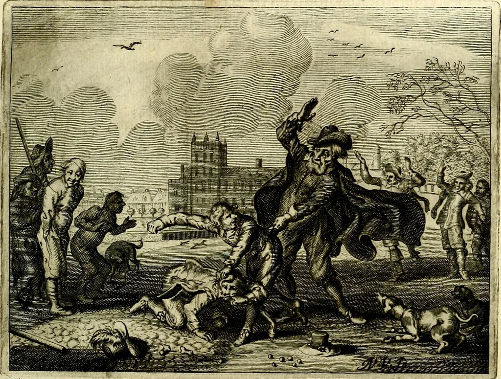 An illustration from Hof-gedachten, dat is, invallen, by gelegentheyt oft op't gesichte van boomen, planten, bloemen, kruyden, en diergelijcke aerdt-gewassen, verweckt, in't Buyten-leven, 1655, leaf 102