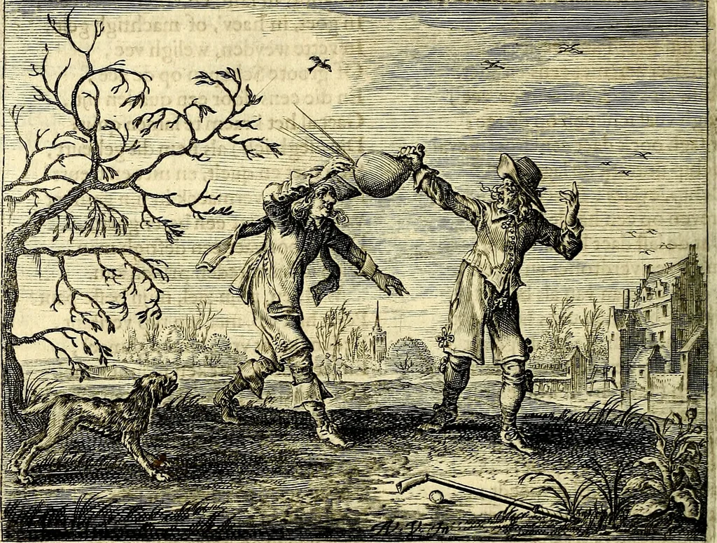 An illustration from Hof-gedachten, dat is, invallen, by gelegentheyt oft op't gesichte van boomen, planten, bloemen, kruyden, en diergelijcke aerdt-gewassen, verweckt, in't Buyten-leven, 1655, leaf 111