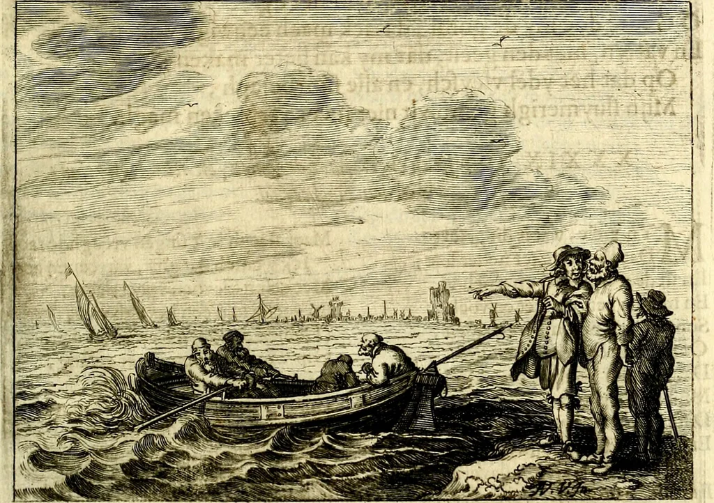 An illustration from Hof-gedachten, dat is, invallen, by gelegentheyt oft op't gesichte van boomen, planten, bloemen, kruyden, en diergelijcke aerdt-gewassen, verweckt, in't Buyten-leven, 1655, leaf 116