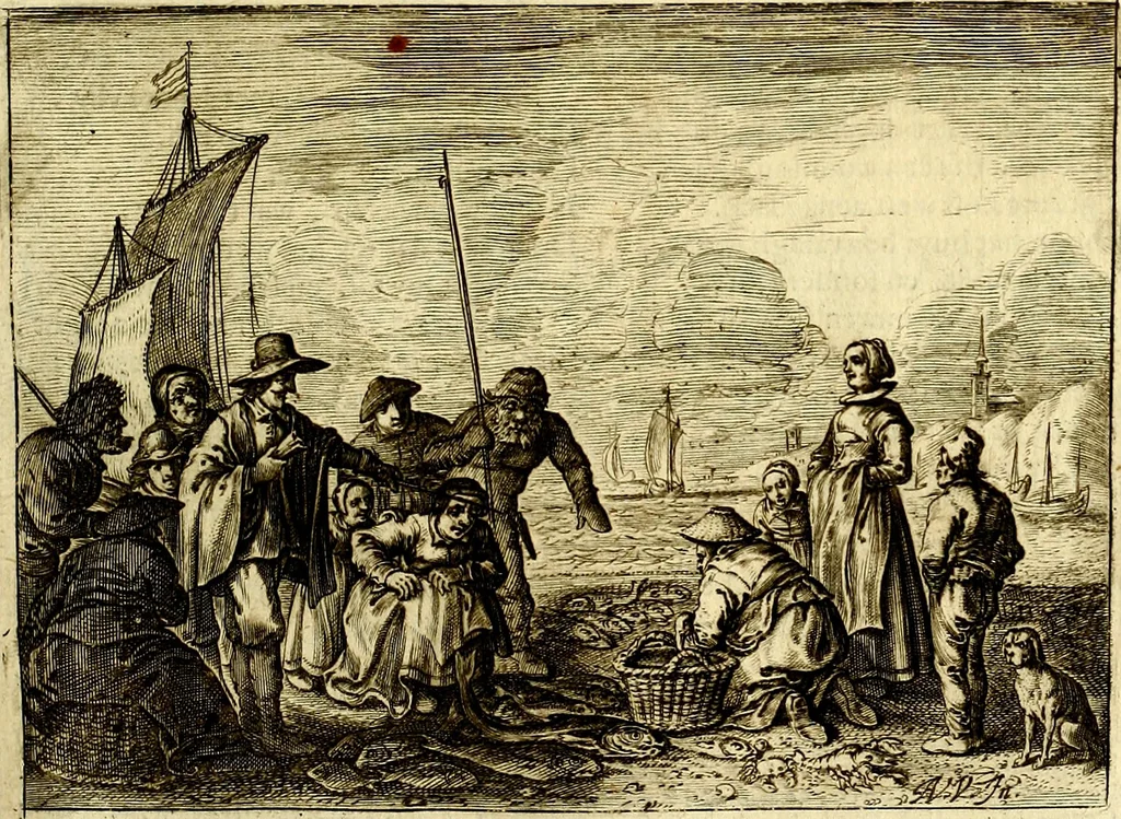 An illustration from Hof-gedachten, dat is, invallen, by gelegentheyt oft op't gesichte van boomen, planten, bloemen, kruyden, en diergelijcke aerdt-gewassen, verweckt, in't Buyten-leven, 1655, leaf 118