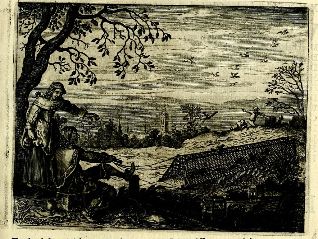 An illustration from Hof-gedachten, dat is, invallen, by gelegentheyt oft op't gesichte van boomen, planten, bloemen, kruyden, en diergelijcke aerdt-gewassen, verweckt, in't Buyten-leven, 1655, leaf 22