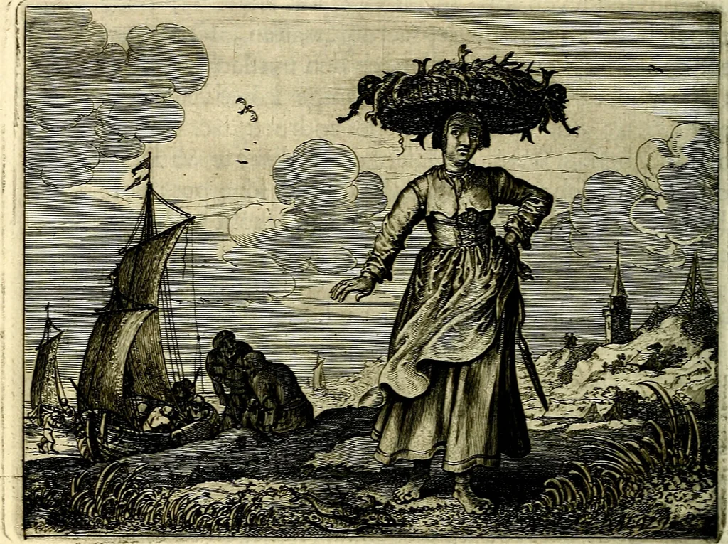 An illustration from Hof-gedachten, dat is, invallen, by gelegentheyt oft op't gesichte van boomen, planten, bloemen, kruyden, en diergelijcke aerdt-gewassen, verweckt, in't Buyten-leven, 1655, leaf 79