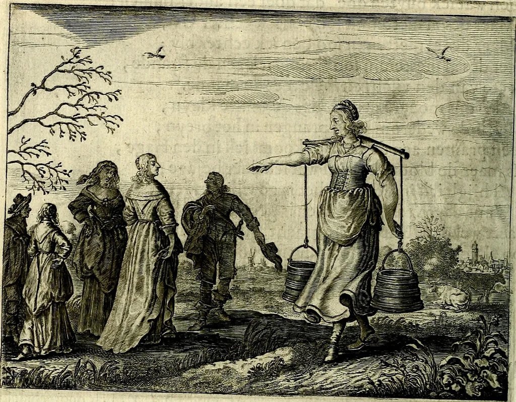 An illustration from Hof-gedachten, dat is, invallen, by gelegentheyt oft op't gesichte van boomen, planten, bloemen, kruyden, en diergelijcke aerdt-gewassen, verweckt, in't Buyten-leven, 1655, leaf 81