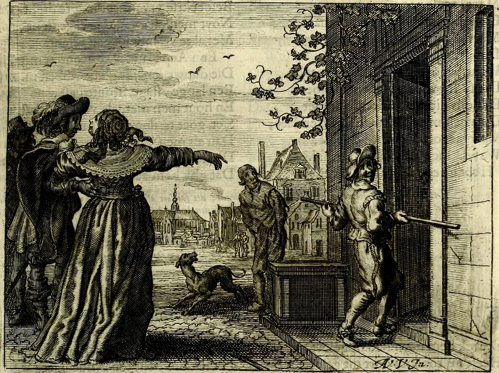 An illustration from Hof-gedachten, dat is, invallen, by gelegentheyt oft op't gesichte van boomen, planten, bloemen, kruyden, en diergelijcke aerdt-gewassen, verweckt, in't Buyten-leven, 1655, leaf 82