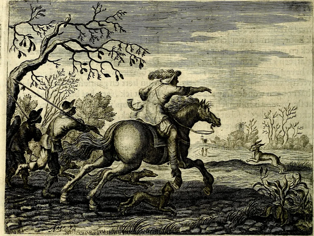 An illustration from Hof-gedachten, dat is, invallen, by gelegentheyt oft op't gesichte van boomen, planten, bloemen, kruyden, en diergelijcke aerdt-gewassen, verweckt, in't Buyten-leven, 1655, leaf 85