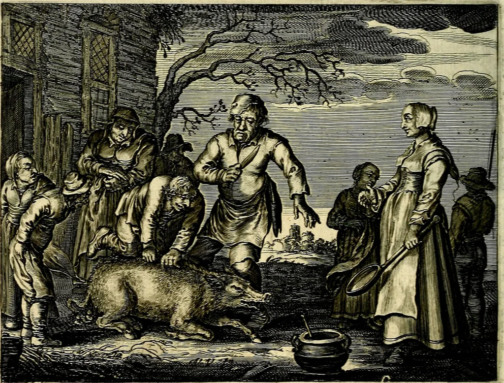 An illustration from Hof-gedachten, dat is, invallen, by gelegentheyt oft op't gesichte van boomen, planten, bloemen, kruyden, en diergelijcke aerdt-gewassen, verweckt, in't Buyten-leven, 1655, leaf 93