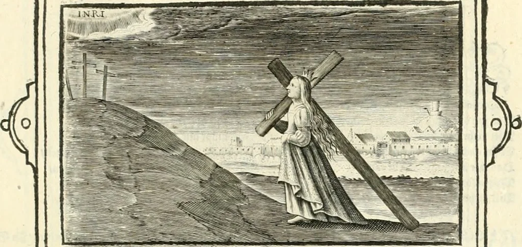An illustration from Hohe geistreiche Lehren vnd Erklärungen vber die fürnembsten Sprüche dess Hohen Lieds Salomonis von der Liebhabenden Seele : das ist, der Christlichen Kirchen vnd jhrem Gemahl Jesu Christo, 1622, leaf 110