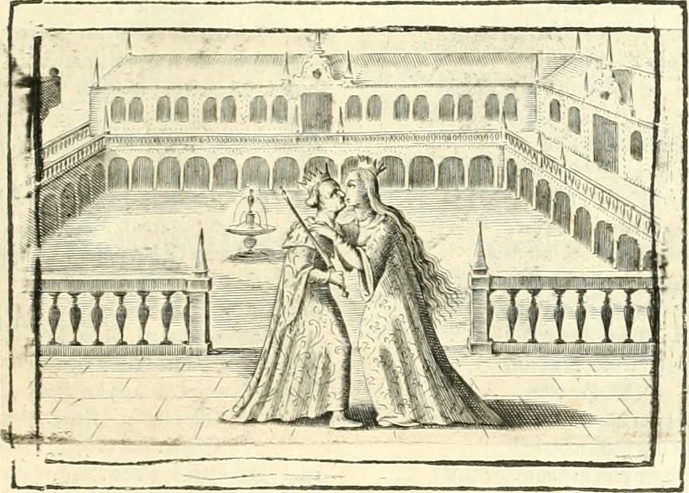 An illustration from Hohe geistreiche Lehren vnd Erklärungen vber die fürnembsten Sprüche dess Hohen Lieds Salomonis von der Liebhabenden Seele : das ist, der Christlichen Kirchen vnd jhrem Gemahl Jesu Christo, 1622, leaf 138