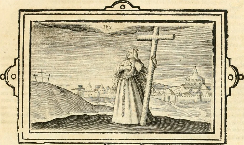 An illustration from Hohe geistreiche Lehren vnd Erklärungen vber die fürnembsten Sprüche dess Hohen Lieds Salomonis von der Liebhabenden Seele : das ist, der Christlichen Kirchen vnd jhrem Gemahl Jesu Christo, 1622, leaf 26