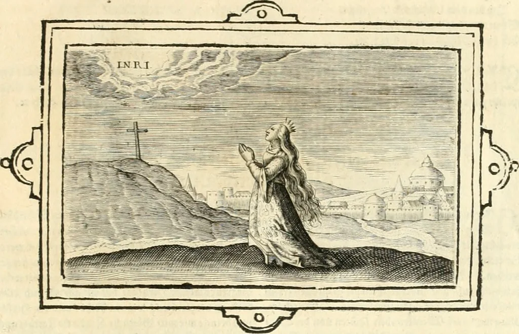 An illustration from Hohe geistreiche Lehren vnd Erklärungen vber die fürnembsten Sprüche dess Hohen Lieds Salomonis von der Liebhabenden Seele : das ist, der Christlichen Kirchen vnd jhrem Gemahl Jesu Christo, 1622, leaf 42