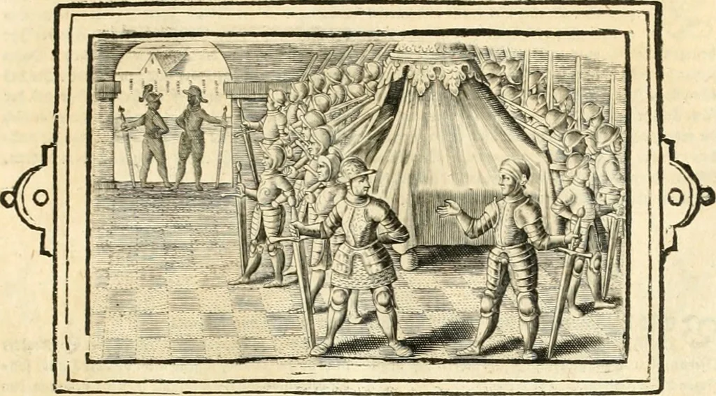 An illustration from Hohe geistreiche Lehren vnd Erklärungen vber die fürnembsten Sprüche dess Hohen Lieds Salomonis von der Liebhabenden Seele : das ist, der Christlichen Kirchen vnd jhrem Gemahl Jesu Christo, 1622, leaf 56