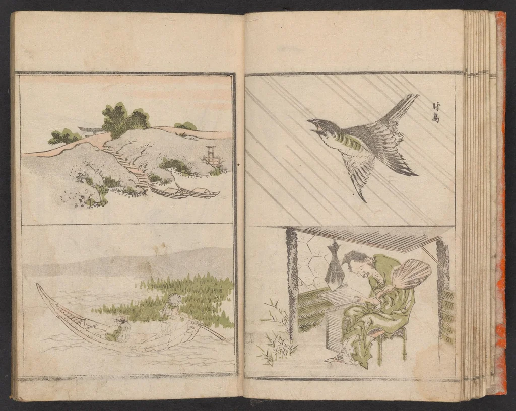 An illustration from Hokkei manga : shohen, 1800, leaf 14