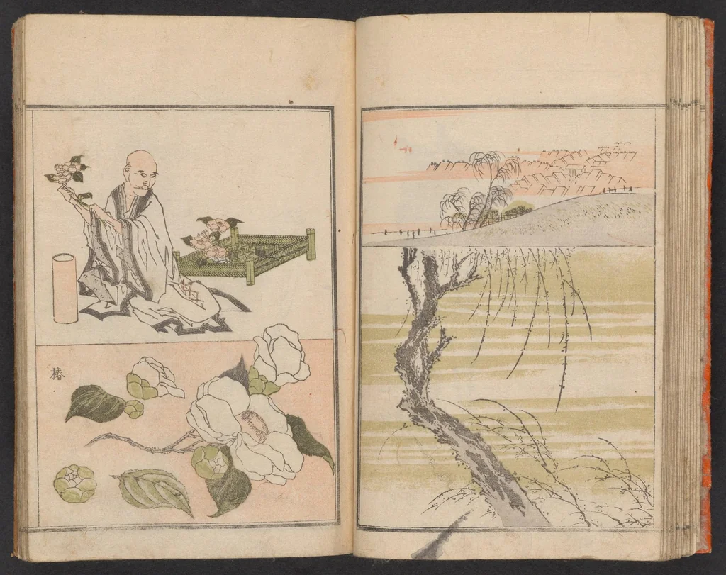 An illustration from Hokkei manga : shohen, 1800, leaf 22