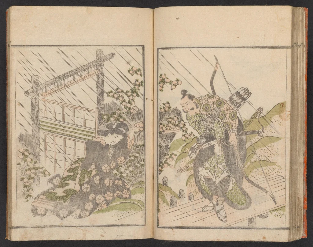 An illustration from Hokkei manga : shohen, 1800, leaf 26
