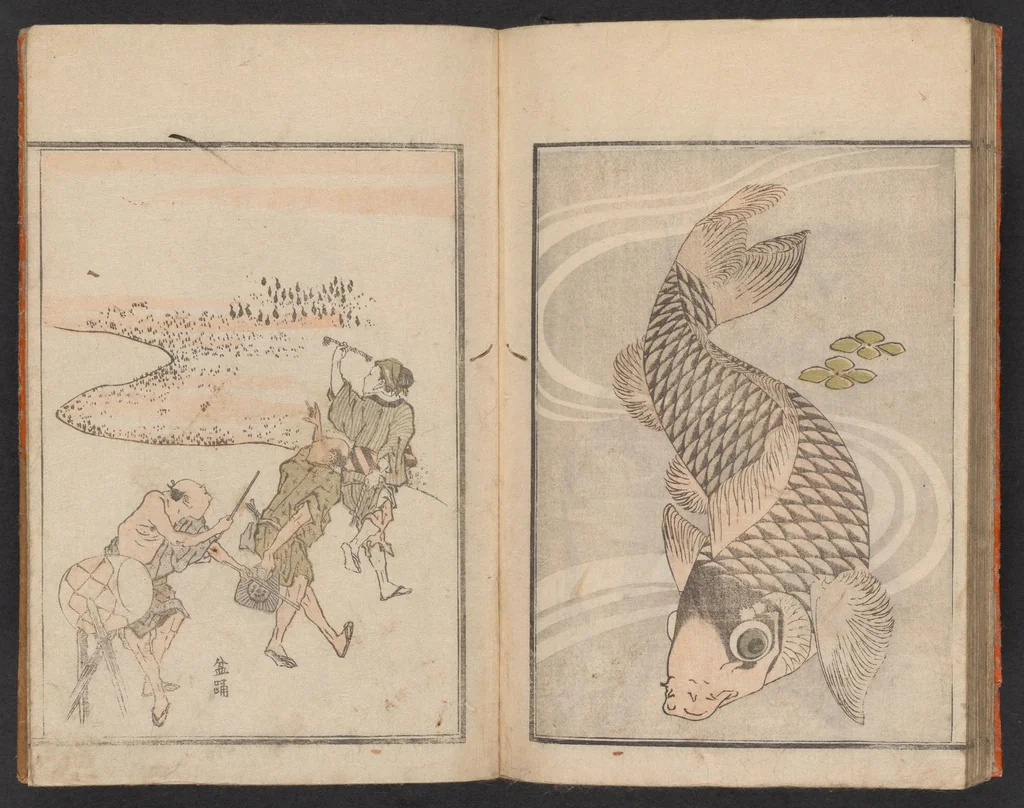 An illustration from Hokkei manga : shohen, 1800, leaf 32