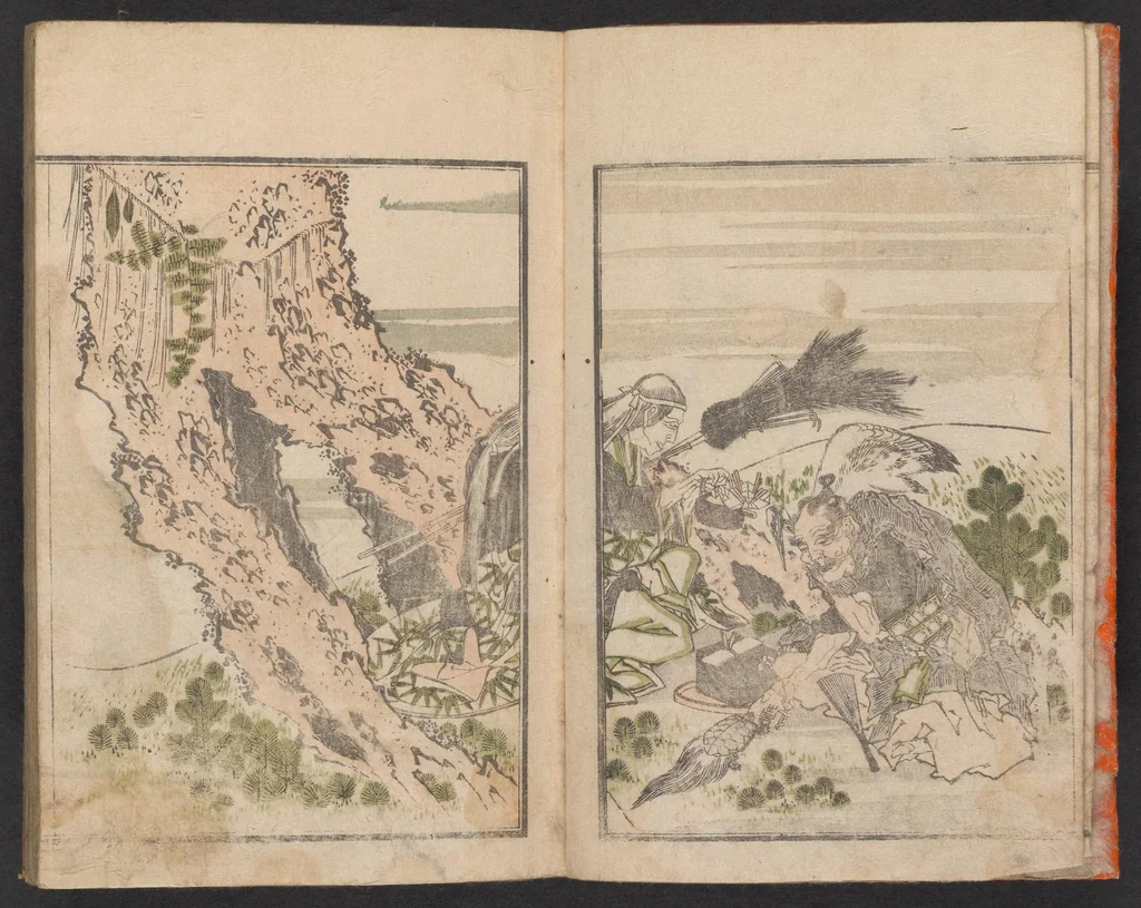 An illustration from Hokkei manga : shohen, 1800, leaf 4