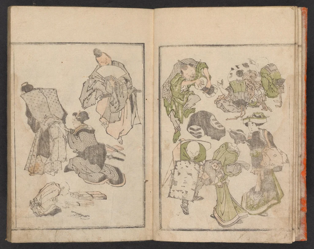An illustration from Hokkei manga : shohen, 1800, leaf 6