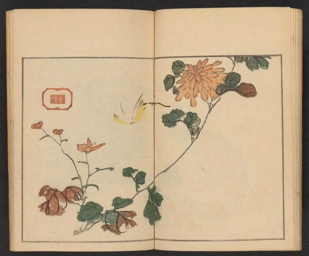 An illustration from Hokumei gafu, 1830, leaf 13