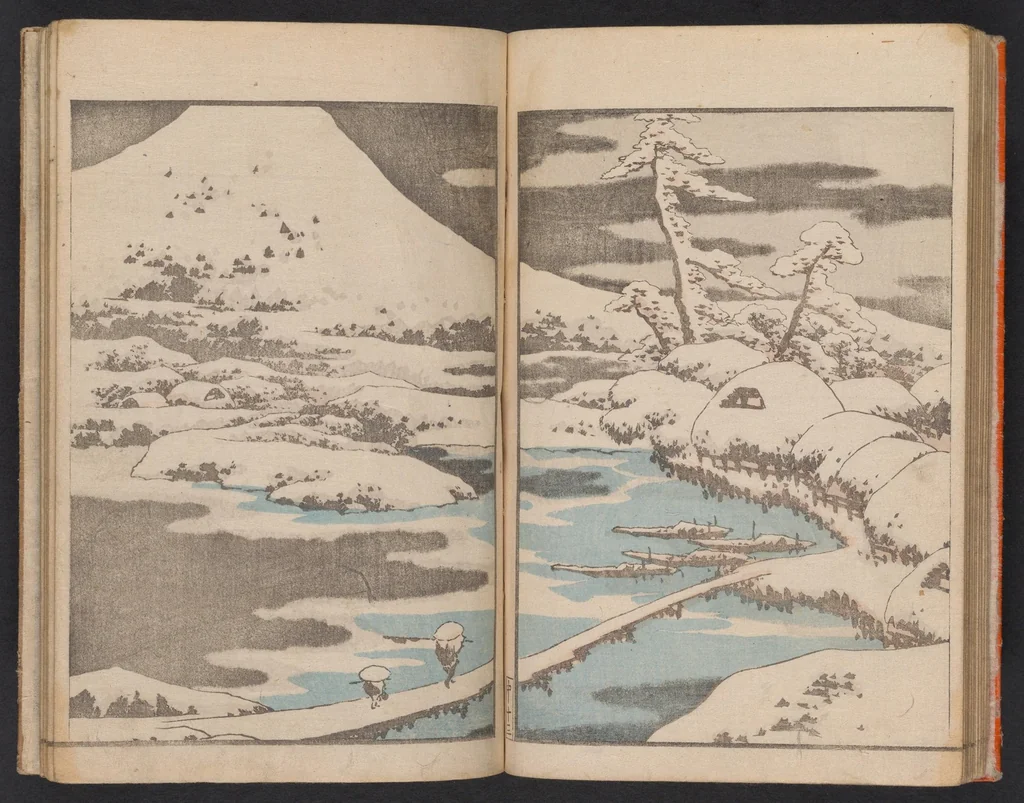 An illustration from Hokusai gafu, 1800, leaf 16