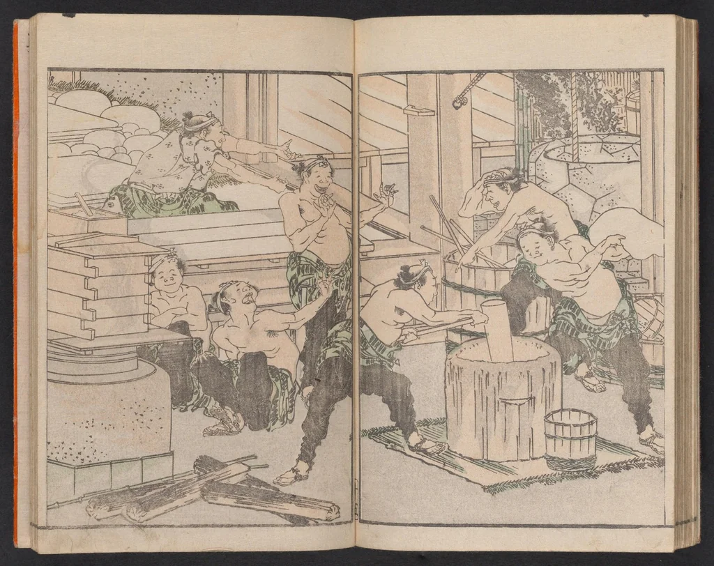 An illustration from Hokusai gafu, 1800, leaf 18