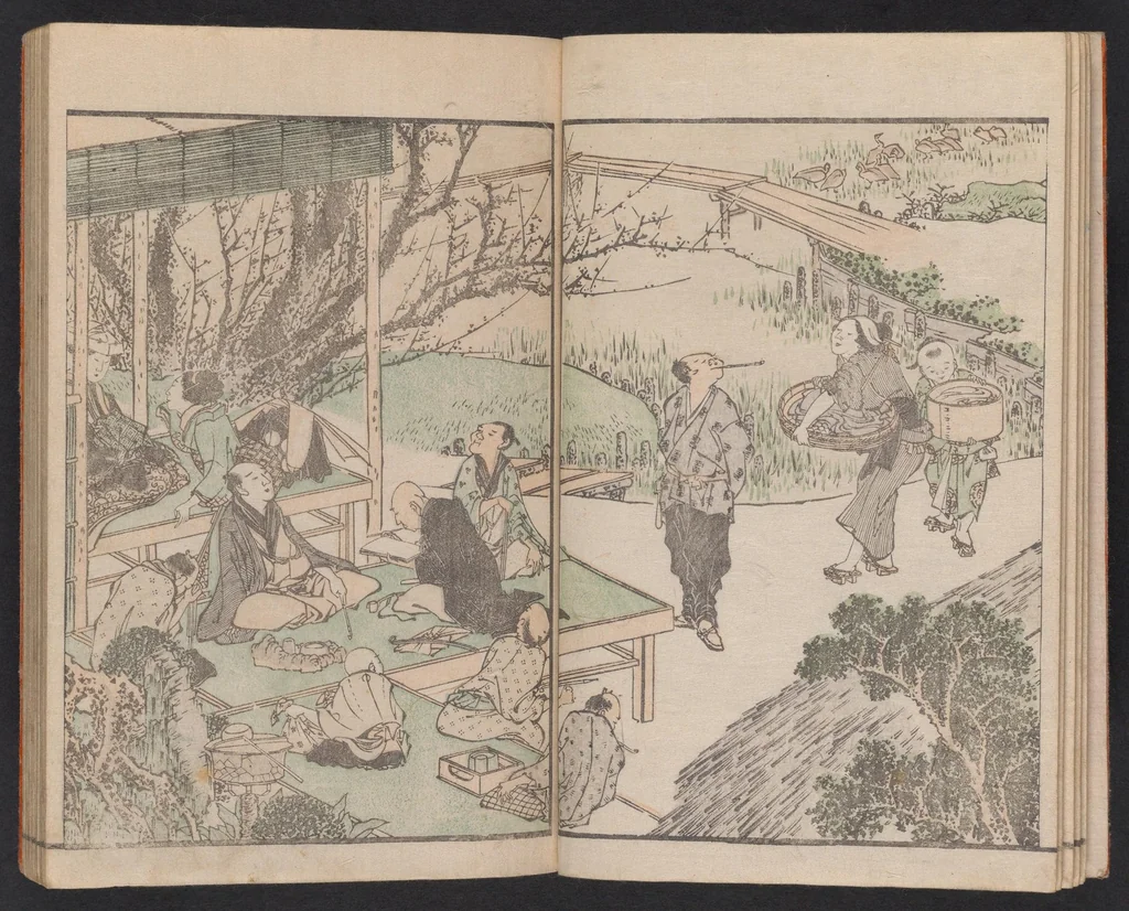 An illustration from Hokusai gafu, 1800, leaf 7