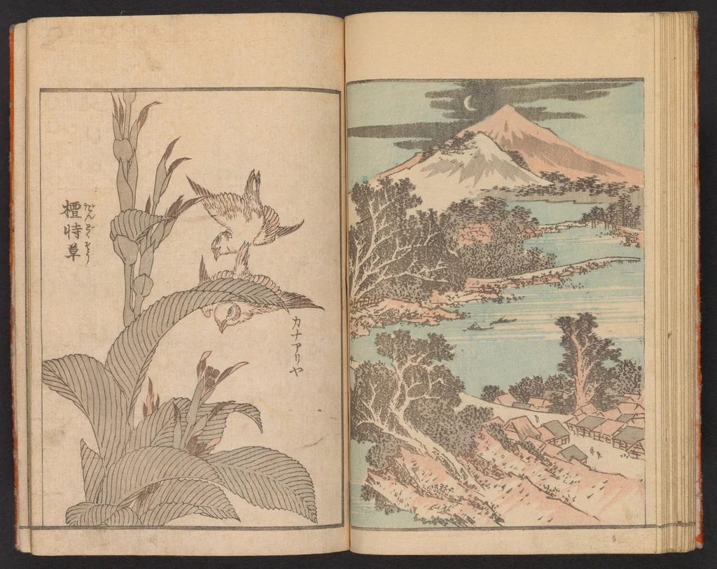 An illustration from Hokusai gafu, 1849, leaf 18