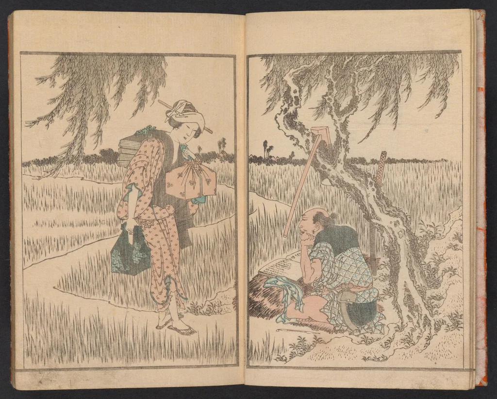 An illustration from Hokusai gafu, 1849, leaf 5