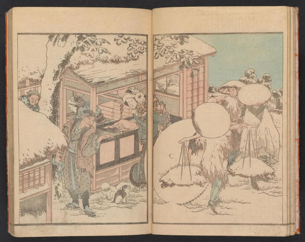 An illustration from Hokusai gafu, 1849, leaf 7