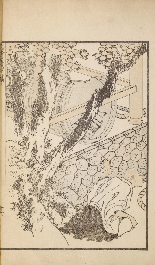 An illustration from Hokusai manga, 1912, leaf 37