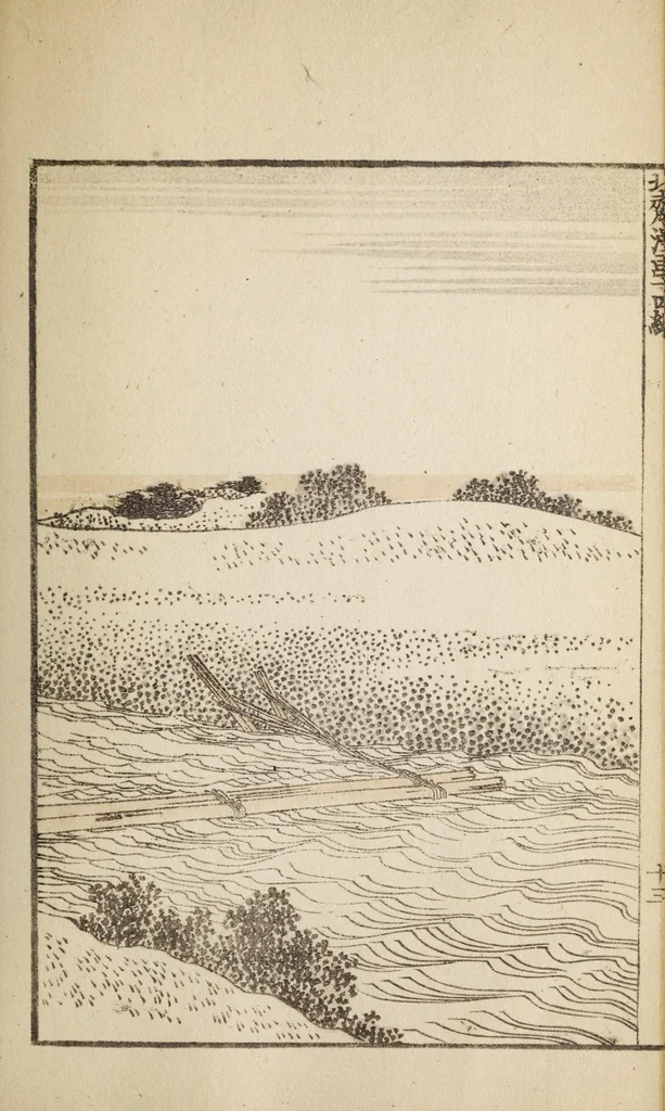 An illustration from Hokusai manga, 1912, leaf 30