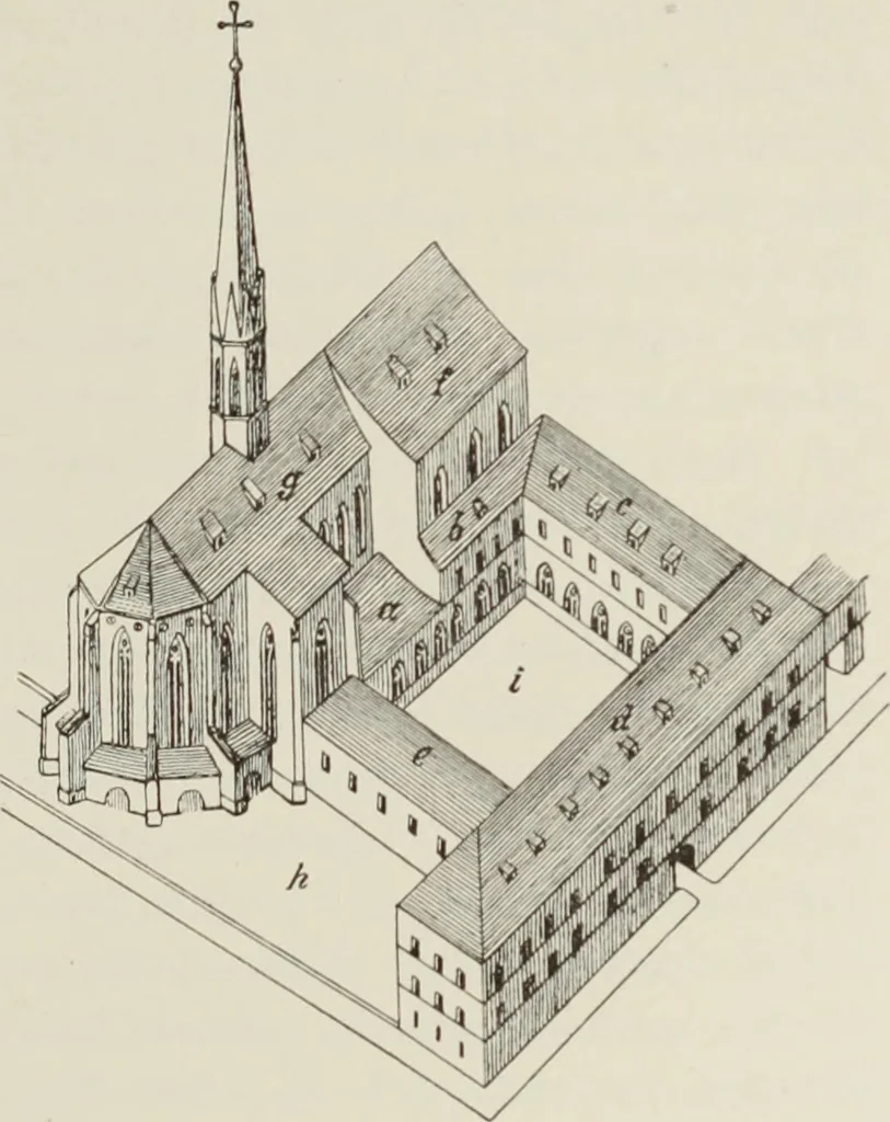 An illustration from Holbeins Totentanz und seine Vorbilder, 1897, leaf 102
